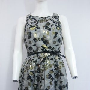 Pure Sugar Gray Gold Foil Dress NWT